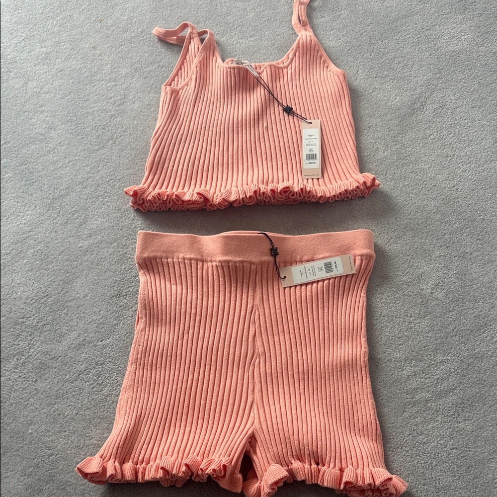 BCBGeneration Pink Ribbed Knit Set